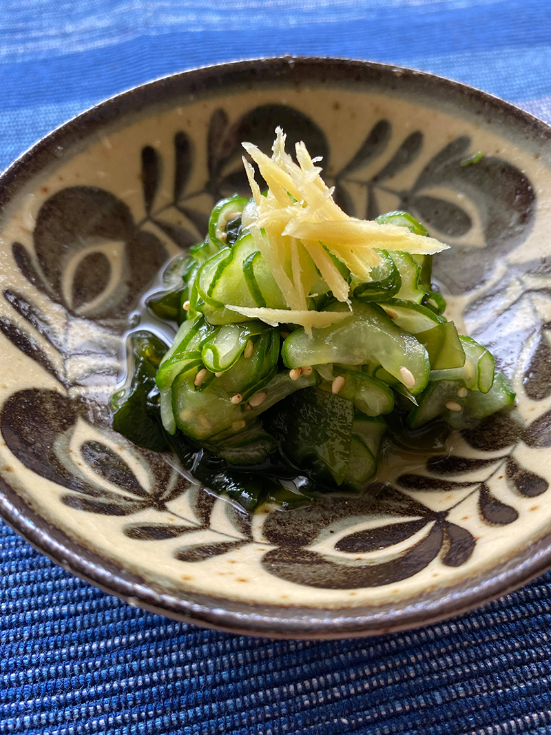 保護中: きゅうりとわかめの酢の物