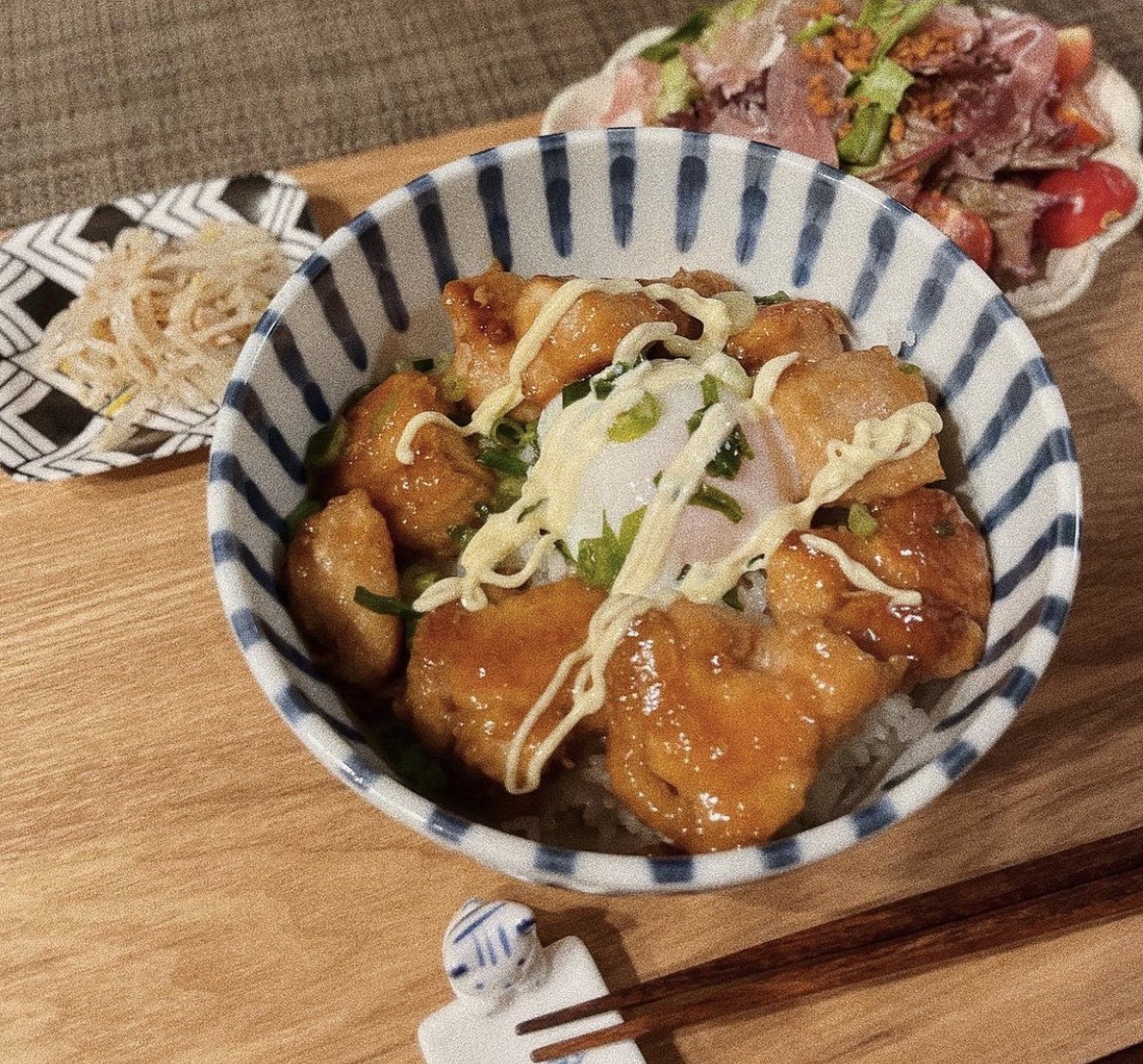 鶏肉の照りマヨ丼